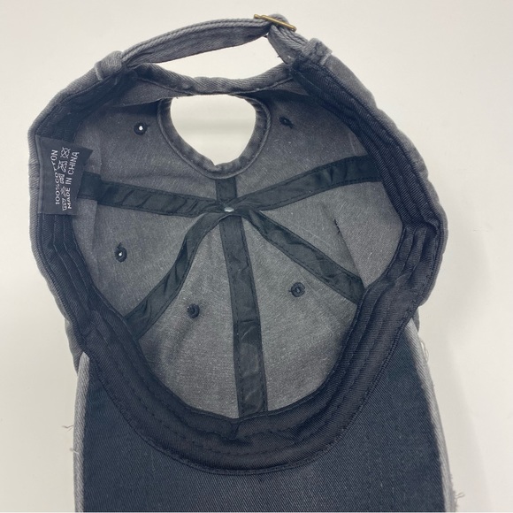 Serape Peace Sign Distressed Baseball Hat ☮️ - Picture 12 of 14